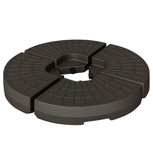 Base per Ombrellone a Braccio a Sbalzo Color Caffè, Resistente, a Forma di Ventaglio, con Maniglie, Impermeabile per Esterni, Cortili, Parchi, Hotel - Product Image 1