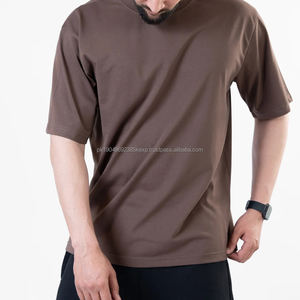 T-shirts pour hommes 100 % coton en gros, logo personnalisé, haute qualité, respirants, manches courtes, streetwear, décontractés, design vierge - Product Image 5