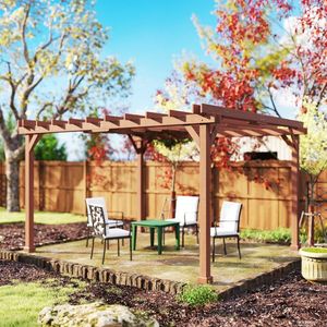 Pérgola de Madera para Exteriores, Elegante y Duradera, para Jardín y Patio - Product Image 1