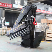BOB-LIFT Melhor Preço Guindastes Marítimos de 1-25 Toneladas, Guindaste Fixo Hidráulico Completo para Convés de Navios, para Elevação de Barcos de Pesca, Embarcações, Docas e Portos