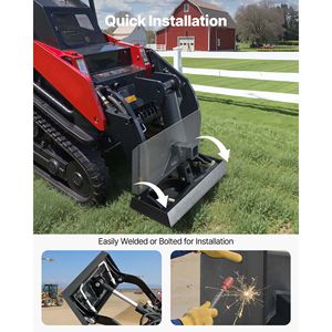 Piastra di Montaggio Universale 1/4 per Skid Steer con Attacco a Sfera da 2 Pollici, Capacità 1500 libbre, in Acciaio Resistente, a Sgancio Rapido - Product Image 6