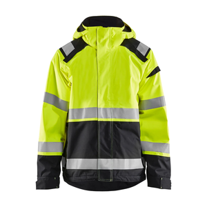 เสื้อแจ็คเก็ตนิรภัยสะท้อนแสงกันน้ำสำหรับผู้ชาย สีเหลือง เรืองแสงในเวลากลางคืน เหมาะสำหรับงานรักษาความปลอดภัย มีสินค้าพร้อมส่ง - Product Image 1