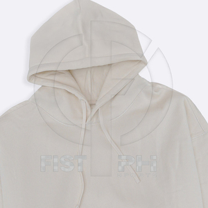 เสื้อฮู้ดดี้โอเวอร์ไซส์ผ้าคอตตอนผสมแบบ OEM จากโรงงาน ปักโลโก้ตามสั่ง เสื้อสตรีทแวร์ผู้ชายแบบสวมหัว สินค้าราคาแพง - Product Image 5