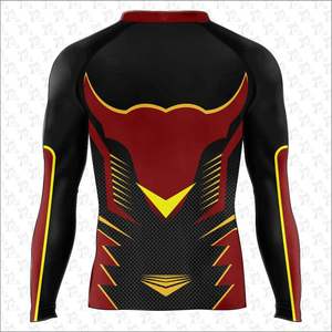 High Quality Custom Summer Rash Guard Pants Unisex 240gsm Compression Fabric Sublimation Print Custom Logo-Summer Clothing - Product Image 6