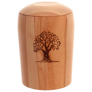 American Style Natural Finish Wooden Cremation <b>Urn</b> Adult <b>Urns</b> for Human and <b>Dog</b> Ashes for Decoration Use - Product Image 1
