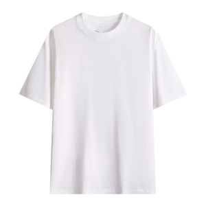 T-shirt décontracté ample en pur coton 260G, broderie personnalisée avec logo, prix usine Chine-Bangladesh, OEM - Product Image 3