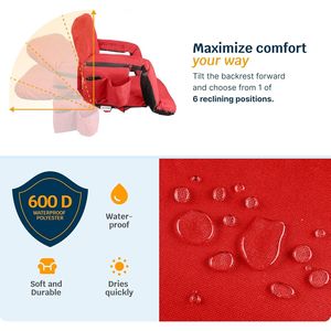 Sedile Riscaldato Reclinabile per Gradinate con Supporto Lombare - Product Image 5