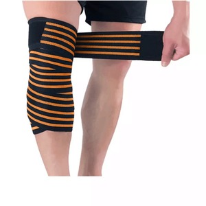 Genouillère tricotée de compression respirante avec coussinet de protection, toutes saisons, à enfiler - Product Image 2