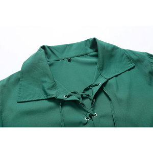 Traje Escocés Highland Kilt, Camisa Jacobita Ghillie de Manga Larga con Cordones, Disfraz de Pirata, Fabricante al por Mayor - Product Image 4