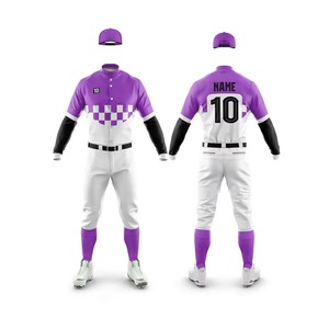 Tenue de baseball en polyester, kit de sport haut de gamme, fabricant OEM, broderie de logo personnalisée, exportateur de vêtements de sport - Product Image 1