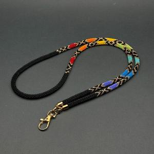 Chaîne de corps artisanale en perles de rocaille, motif coloré, élégante, style bohème pour femme, 18 pouces, accessoire de mode pour festival, fête, plage, cadeau - Product Image 5