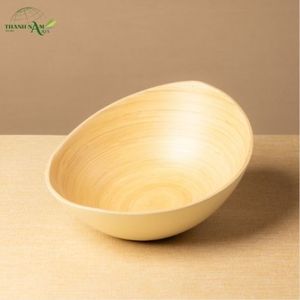 Tazón de Bambú Prensado en Forma de Barco con Acabado Mate, Ecológico, Hecho a Mano, Ligero, para Fiestas - Product Image 2