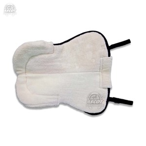 Tapis de selle demi-format en polaire et coton matelassé avec mousse, haute qualité, vente en gros, pour l'équitation - Meilleures ventes - Product Image 3