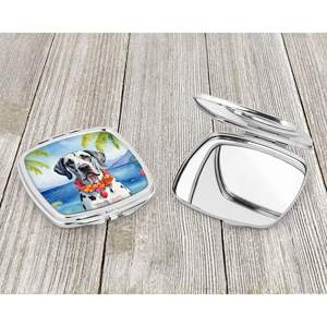Great Dane Luau miroir de maquillage de voyage compact miroir de poche pliant décoratif pour femmes et filles cadeau - Product Image 3