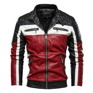 Chaqueta de Motociclista de Piel de Oveja Auténtica para Hombre, Estilo Vintage, Color Marrón Desgastado, Prendas de Cuero para Motociclistas, Alta Calidad, Precio al por Mayor - Product Image 1