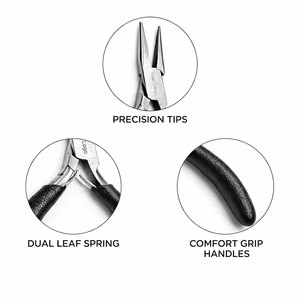 Alicates de Punta Redonda de 3 Pulgadas de Alta Calidad, Marca Zetomed Pro, Acero Inoxidable de Alta Calidad, Herramienta de Precisión para Joyería, Proveedor OEM - Product Image 2