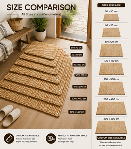 Jute TerraRope HoneyWeave Natural Textured <b>Mat</b> Handwoven Rustic <b>Floor</b> Rug Eco Friendly Jute Area <b>Mat</b> <b>for</b> <b>Home</b> Entryway Decor - Product Image 5