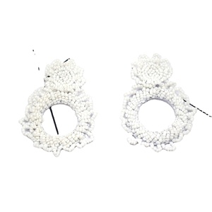 Wholesale Fashion Boho Style Handmade Beaded Earrings <b>Colorful</b> Flower Seed <b>Bead</b> Earrings for Women by MD HANDICRAFTS - Product Image 5