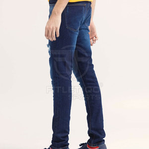 Pantalones Vaqueros para Hombre al por Mayor, Bajo MOQ, Impermeables, Transpirables, Lisos, con Botones, Diseño Personalizado, Lavados, Último Diseño, para Venta en Línea - Product Image 3