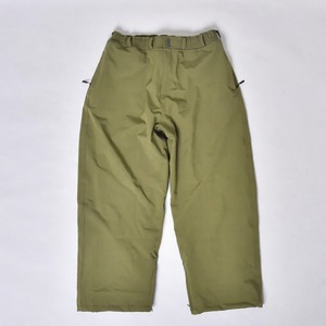 Pantalon de neige imperméable vert olive unisexe avec guêtres de bottes doublure polaire chaude d'hiver et poches zippées sécurisées - Product Image 1