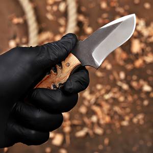 Couteau EDC à lame fixe personnalisé Nordic Forge, fourreau Pancake, 6 pouces, lame pleine longueur, pour le désossage, le camping, la chasse, acier 12c27, qualité industrielle - Product Image 5