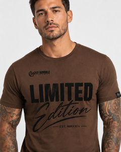 Camiseta de Algodón de Corte Holgado para Hombre Fly Humble, Edición Limitada, Color Marrón, Manga Corta, Cuello Redondo, Estilo Jersey Informal, Antiencogimiento, 300g - Product Image 6