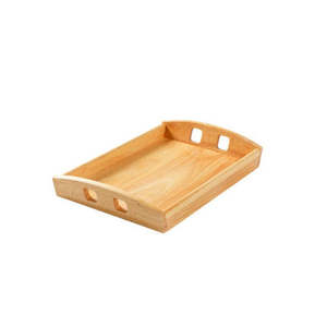 Elegante Bandeja de Madera para Servir en Cafeterías, Diseño de 10 Pulgadas para Servir Café, Té, Aperitivos y Postres - Product Image 3