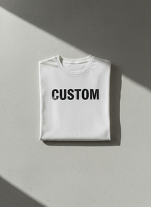 Custom Made <b>White</b> <b>Tee</b> Shirt 100% Cotton <b>Plain</b> O-Neck Oversized Plus Size Men's Casual Regular Fit - Product Image 3