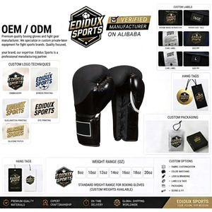 Gants de boxe en cuir personnalisables, très demandés, de bonne qualité, pour hommes et femmes. - Product Image 4