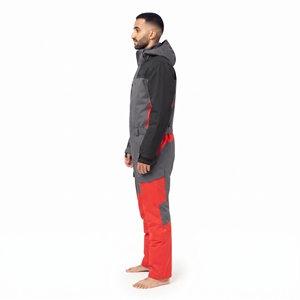 Traje de Snowboard Impermeable para Hombre Hawk Eye, Traje de Esquí Aislante, Transpirable y Resistente al Viento, Rojo Gris con Capucha y Cierre de Cremallera - Product Image 2