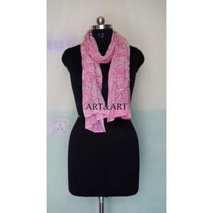 Pareo Indio Hecho a Mano 100% Algodón Orgánico con Estampado Floral Rosa Personalizado, Ropa de Playa de Verano, Cubierta de Baño con Borde Decorativo - Product Image 4