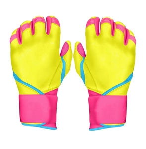 Gants de frappeur de baseball en cuir véritable personnalisés de haute qualité pour droitier, respirants, légers, protection des mains pour la vente en gros - Product Image 6