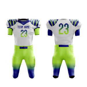 Ensemble d'uniformes de football américain personnalisés de haute qualité, dernier design, maillot et pantalon sublimés avec logo d'équipe, vente en gros d'usine - Product Image 6