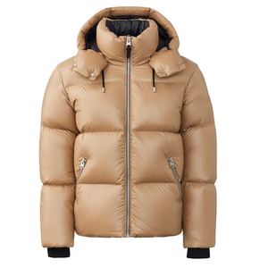 Vestes d'hiver pour hommes sur mesure en gros – Qualité supérieure, style urbain, matelassées, rembourrées de coton, imperméables, avec logo frontal et capuche - Product Image 6