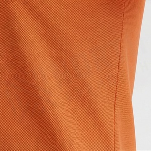 Men's <b>Orange</b> Short Sleeve <b>Polo</b> Shirt Solid Color Knitted Pique Fabric Casual Style Regular Fit - Product Image 5