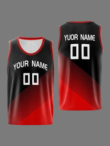 เสื้อบาสเก็ตบอลแบบกำหนดเอง ผู้ผลิต OEM ODM ขายส่ง แบบพิมพ์ลายระเหิด ระบายอากาศได้ดี แห้งเร็ว ผ้าโพลีเอสเตอร์ 100% - Product Image 6