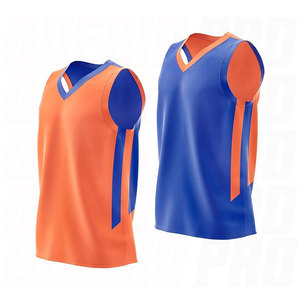 เสื้อบาสเก็ตบอลแขนกุดปักลายสไตล์เรโทรวินเทจสำหรับผู้ชาย ระบายอากาศได้ดี เสื้อบาสเก็ตบอลแบบกลับด้านได้ - Product Image 4