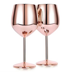 Copa de Vino, Copa de Champán de Lujo para Bar, Fiesta, Boda, Copa de Champán de Cobre y Acero Inoxidable - Product Image 4
