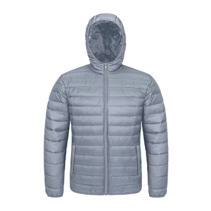 Low MOQ Street Style <b>Jacket</b> Supplier Custom Made Hooded <b>Jackets</b> Outerwear Casual Solid Color Packable Windproof Puffer Down Coat - Product Image 3