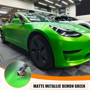<span class=keywords><strong>Film</strong></span> de protection de peinture TPU mat métallisé vert démon MOJIAXIN, rouleau auto-cicatrisant, protection UV, pour covering automobile - Product Image 2