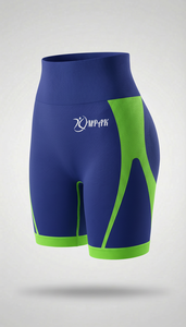 กางเกงขาสั้นออกกำลังกาย ยกกระชับสะโพก สำหรับเล่นกีฬา ฟิตเนส ยกก้น กระชับรูปร่าง แบบสปอร์ต ทรงบิกเกอร์ เอวสูง ระบายอากาศได้ดี สไตล์สตรีทแวร์ - Product Image 2