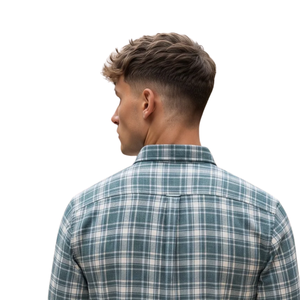 Teal Blue Plaid <b>Men</b> <b>Flannel</b> <b>Shirt</b> Long Sleeve Button Down Checkered Casual <b>Shirt</b> Soft Brushed Fabric Fashion Streetwear - Product Image 4