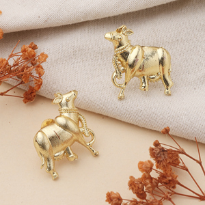Pendientes de Animales Chapados en Oro, Aleación de Zinc, Diseño Vintage, Joyería de Moda para Regalo - Product Image 2