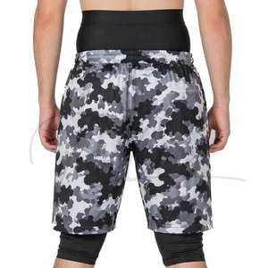 Shorts de bain Awrah personnalisables avec votre propre logo, pour hommes, en polyester/coton, taille élastique, décontractés, séchage rapide et respirants - Product Image 5