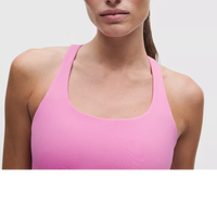 Soutiens-gorge de sport pour femmes, tendance, haute qualité, respirants, anti-plis, en Spandex/Nylon, bretelles réglables, maintien élevé, avec logo sur la coque