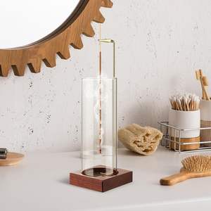 Brûleur d'encens en bois et verre parfumé à la lavande pour le yoga, la décoration intérieure, le spa et la méditation, avec insert de parfum - Product Image 4