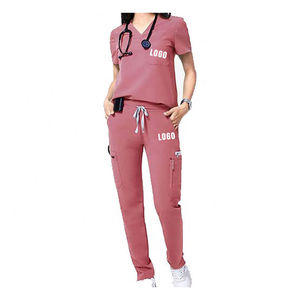 Short Sleeve Nurse Fig <b>Scrubs</b> <b>Uniforms</b> Sets Custom <b>Scrubs</b> Suit Hospital <b>Uniforms</b> Medical Nursing <b>Scrubs</b> - Product Image 5