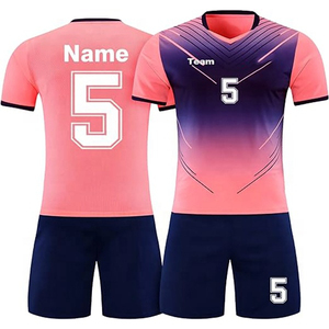 Uniformes de Fútbol para Hombres y Mujeres Adultos, Camisetas de Fútbol de Manga Corta, Ropa Deportiva Estampada, Conjunto de Traje de Entrenamiento - Product Image 4