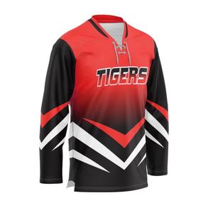 เสื้อฮอกกี้ทีมชาติอิตาลีสีน้ำเงินแบบผูกเชือก ราคาโรงงานถูก พร้อมฮู้ดสำหรับกรรมการ  แบบซับลิเมชั่น - Product Image 4