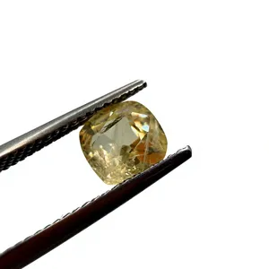 Zafiro Amarillo Natural de 6.5mm, 1.72ct, Corte Cojín, Facetado, Ceylon, Lote para Fabricación de Joyería Personalizada, Servicio de Molde/Muestra Personalizado - Product Image 6